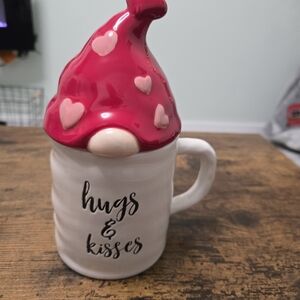 Gnome Valentines Day Mug with Topper